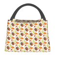 thumbnail image 2 of Vsdgher Holiday Thanksgiving Turkey Print Insulated Reusable Bags with Sturdy Zipper and Handles, Foldable Totes for Hot or Cold Food Bring or Delivery, 2 of 8
