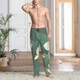 thumbnail image 6 of Fotbe Lotus Golden Line Men's Pajama Pants,Sleepwear Pants,Pj Bottoms Drawstring And Pockets-Small, 6 of 7