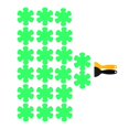 thumbnail image 2 of 20 piezas de adhesiva para duchas, escaleras, superficies resbadizas Luminoso Gloria Pegatinas de bañera, 2 of 9