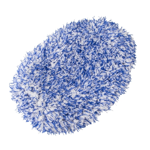 Cabezal de trapeador para lavado de autos, absorbente, reemplazable, desmontable, sin mango, para vehículos recreativos Azul