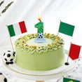 thumbnail image 6 of Partheme Soccer Number Candles 0-9 Glitter Green Football Birthday Candles,Sports Themed Cake Topper for Game Day Birthday Party Celebration.Soccer Mom Gift and Patriotic Sports Party Essential, B, 6 of 6