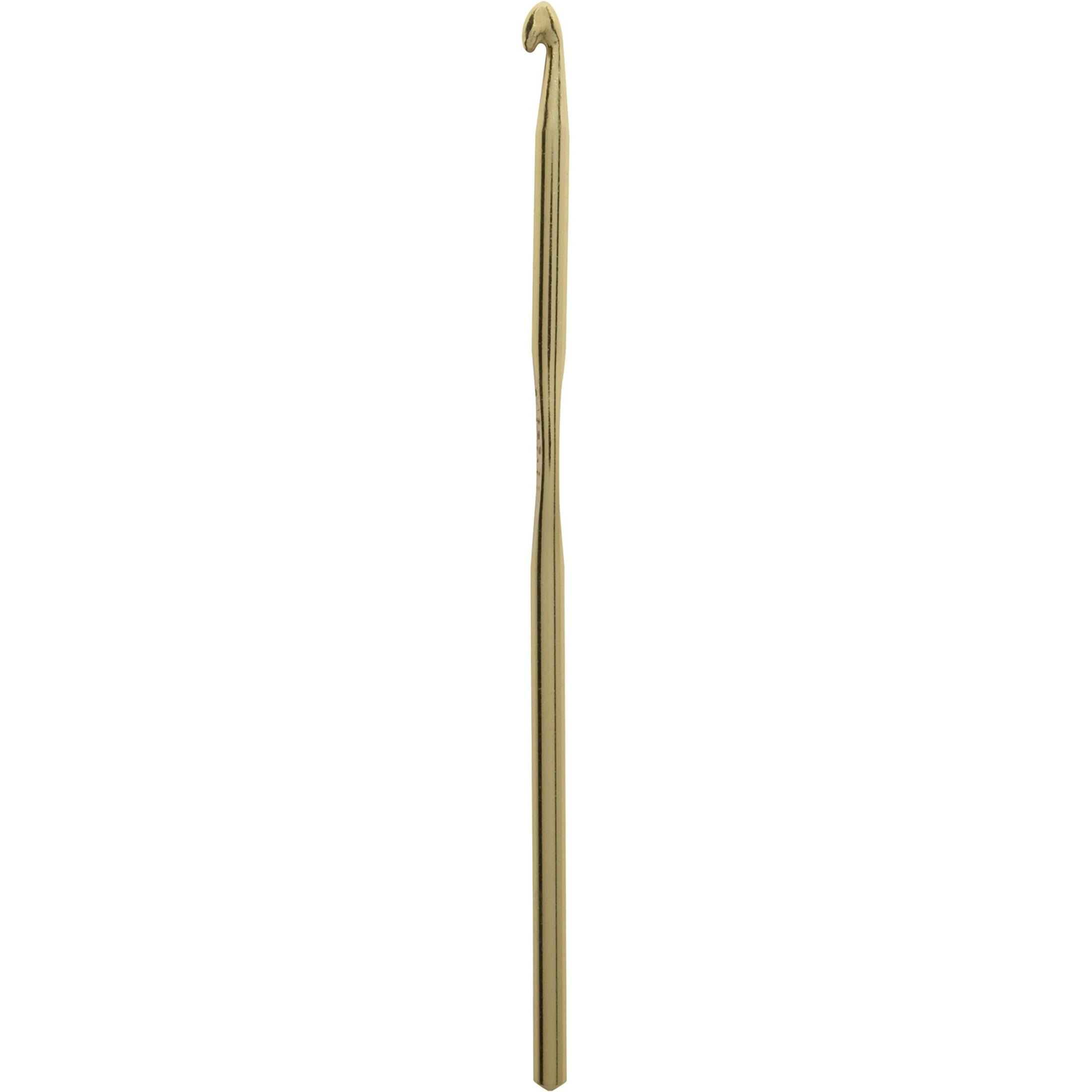 (3 pack) Simplicity Boye Tapered Throat Anodized Aluminum Crochet Hook Size H Gold