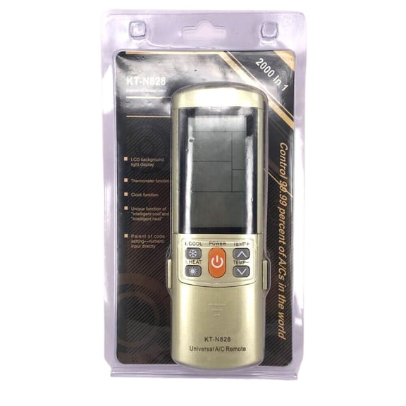 New KT-N828 Universal For Multi-Brand Gold AC Air Conditioner LCD Remote Control