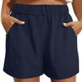 thumbnail image 2 of Bpmpbo Shorts for Women Summer Fashion Solid Color Button Pocket Shorts on Clearance, 2 of 8