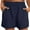 Navy, variant on LEBONYARD Womens Shorts High Waist,Women's Shorts in Comfortable Fabrics,Women Summer Fashion Solid Color Button Pocket Shorts Navy S