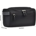 thumbnail image 3 of Vercord Mens Toiletry Bag Wash Travel Small Shaving Dop Kit Shower Bathroom Ditty Hygiene Bag Black, 3 of 7