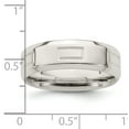 thumbnail image 4 of 925 Sterling Silver 6mm Polished Fancy Band Ring Size 8, 4 of 7