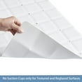 thumbnail image 4 of Foldable Silicone Bathtub Mat: Jumbo Size Heavy Duty Safety Bath Mat for Tub Without Suction Cups Non Slip Bath & Shower Mat for Textured, Reglazed, Refinished Tub (White, 35.8 x 17.7), 4 of 13