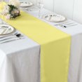 thumbnail image 2 of Efavormart YELLOW Premium Polyester Table Top Runner For Weddings Birthday Party Banquets Decor Fit Rectangle and Round Table, 2 of 11