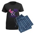 thumbnail image 5 of CafePress - 80 And Fabulous Women's Dark Pajamas - Women's Short Sleeve Print T-Shirt and Pants Dark Cotton Pajama Set, 5 of 7