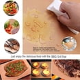 thumbnail image 2 of Copper Grill Mat - Set of 3 Non Stick BBQ Grill Mats - PTFE Teflon Baking sheets - Heavy Duty ,Reusable and Dishwasher safe - Easy Clean & Easy Use on Gas, Charcoal, Electric Grill, 2 of 6