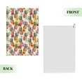 thumbnail image 2 of Kdxio Hawaiian Pineapples And Hibiscus Flowers Pattern Golf Towel (24" X 16") with Carabiner Clip - The Convenient Golf Cleaning Towel, 2 of 8