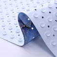 thumbnail image 6 of Blue Bathtub Mat Non Slip Marble  Line Extra Long Bath Mat for Tub Abstract Art Anti Slip Shower Mat for Bathroom with Large Drain Holes and Suction Cups Quality Bath Mats and Bathtub Decor 40x16, 6 of 6