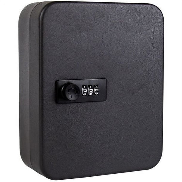 Caja fuerte montada en la pared con 28 llaves, gabinete para llaves al aire libre, organizador de almacenamiento de llaves, cerradura de combinación de seguridad digital para el hogar, garaje,