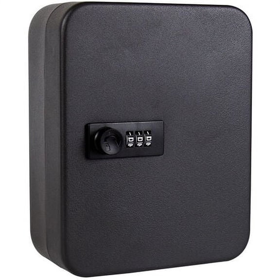 Wall-mounted safe with 28 keys, outdoor key cabinet, key storage organizer, digital security combination lock for home, garage, office, hotel