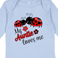 thumbnail image 4 of Inktastic My Auntie Loves Me with Cute Lady Bugs Boys or Girls Long Sleeve Baby Bodysuit, 4 of 5