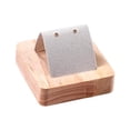 thumbnail image 4 of Soporte para pendientes con base de madera y orificio. Organizador de pendientes para orejas. Sostenga 1 par, 4 of 8
