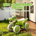 thumbnail image 5 of Xuanlur Dinosaur Balance Bike for 1-3 Year Olds, Toddler Bike with EVA Tires, Light-Up Wheels, Baby Bike with Music & Mist Spray Effects, Dinosaur Ride on Toy, Perfect First Birthday Gift, Green, 5 of 7