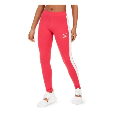 Puma Womens Fitness Running Athletic Leggings Pink XL