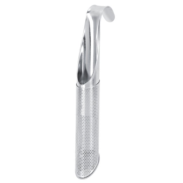 Colador infusor de filtro de té de acero inoxidable con forma innovadora, accesorio para té con gancho