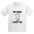 thumbnail image 3 of Inktastic My Nana Loves Me Girls Youth T-Shirt, 3 of 5