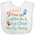 thumbnail image 3 of Inktastic Rock Climber Like Daddy Boys or Girls Baby Bib, 3 of 4