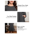 thumbnail image 4 of SHOWMALL Women's Plus Size Long Sleeve Maxi Dress with Pockets - Soft Casual Loose Floral Long Boho Dress, 4 of 7