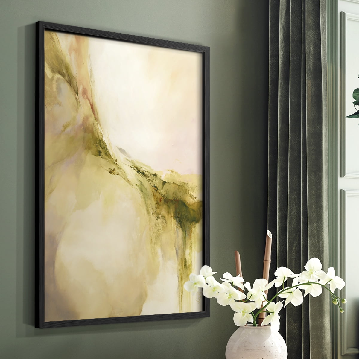 Terra Viridi in Paper Solid Wood 8 x 10 Framed Print