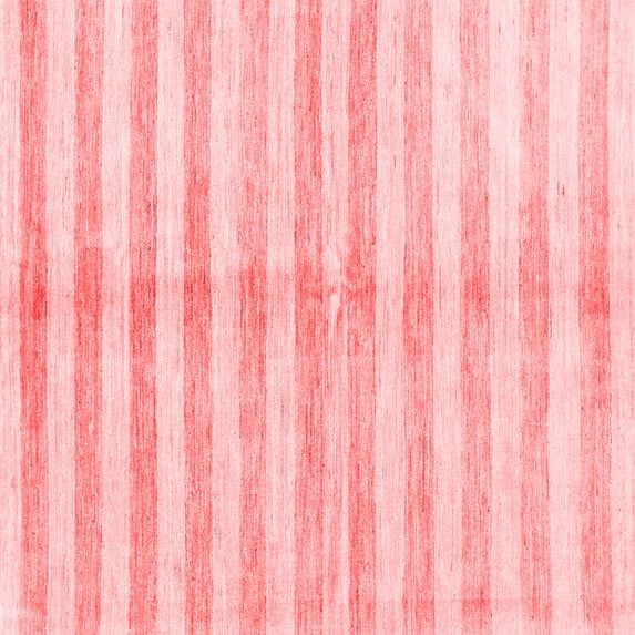 Ahgly Company Indoor Square Abstract Red Contemporary Area Rugs, 6' Square