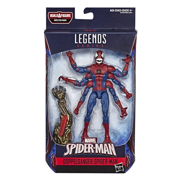 Hasbro Marvel Legends Infinite Figura de acción de 6 pulgadas Spider-Man Marvel S Mysterio Molten Man Series - Juego de 7 (Baf Molten Man) xuanjing unisex