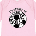 thumbnail image 4 of Inktastic Id Rather Be Playing Soccer Boys or Girls Long Sleeve Baby Bodysuit, 4 of 5