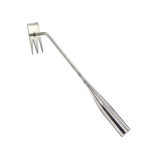 Herramienta de Deshierbe de Acero Inoxidable | Gancho de Jardín y Pala para Plantar | Mango Ergonómico | Herramienta de Jardinería Compacta para Desherbar y Trabajar La Tierra | Juego de 1 Pieza