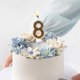 thumbnail image 5 of Vela de cumpleaños con número dorado y diseño de macarrón de perlas para decoración de tarta S, vela de cera dorada de lujo para fiestas y accesorios fotográficos, 5 of 5