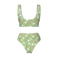 thumbnail image 5 of Daiia Cute Frog2 Women's Bikini Set Two Piece Swimsuit High Waisted Bikini Adjustable Straps Bikini Perfect for Beach, Pool, and Summer Vacation-, 5 of 9
