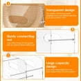 thumbnail image 4 of Transparent Acrylic Paper Plate Dispenser for Cabinet Countertop Large Capacity Foam Plate Holder Dispenser for 7 To 12 Inch Round/Square Plates, 4 of 10