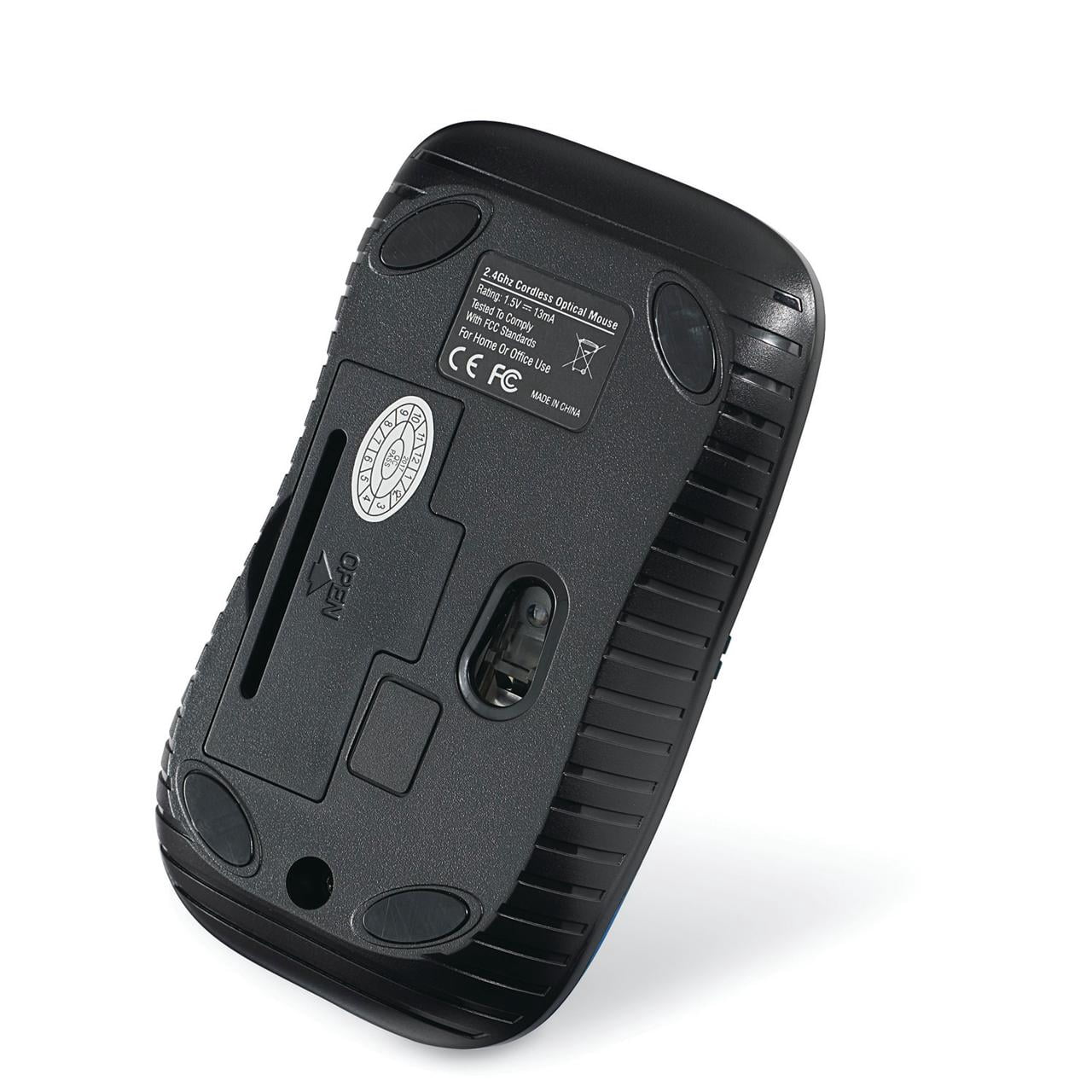 Verbatim Commuter Series Cordless Optical Computer Mouse, 3 Buttons, 2.4 GHz (Matte Blue)