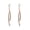 Golden, variant on Cheers.US 1 Pair Women Elegant Earrings Fashion Rhinestone Inlaid Cross Fishtail Earrings For Wedding