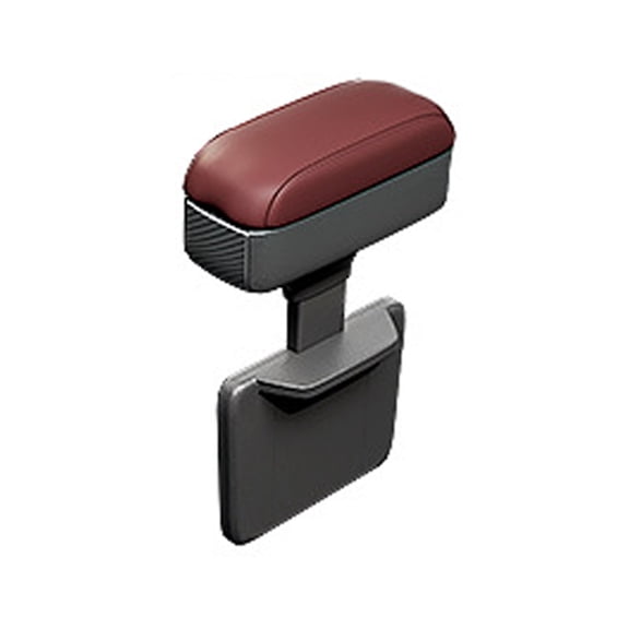 Automotive Center Console With Height Armrest Support Memory And Slip Storage Compartments