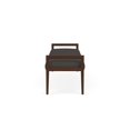thumbnail image 3 of Pemberly Row Waiting Reception 3 Seat Bench Wood Frame in Gray, 3 of 5