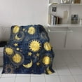 thumbnail image 4 of Lightweight Warm Luxury Throw Blanket Fannel Fleece Bed Blanket King Size Blankets Ancient Pattern of Sun Star Moon Super Soft Reserviber Blanket for Bed Couch Sofa 60 x 80 Inch, 4 of 6