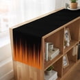 thumbnail image 6 of Table Runners 70 Inches Long Dress Scarves, Burnt Orange Black Ombre Farmhouse Coffee/Dining/Kitchen Table Decor, Holiday Table Runner, Modern Abstract Striped Gradient 13x70 Inch, 6 of 9