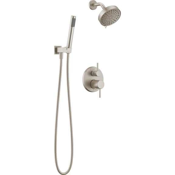 Delta T342704-SP Modern Round Non Shared Shower System - Nickel