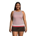 thumbnail image 3 of Lands' End Women's Plus Size Chlorine Resistant High Neck UPF 50 Sun Protection Modest Tankini Swimsuit Top, 3 of 3