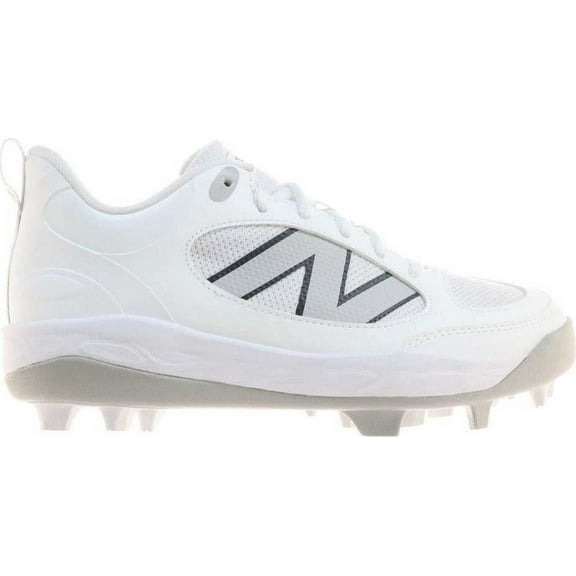 New Balance Youth 3000V7 Molded Baseball Cleats White/Black 1