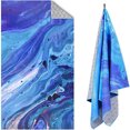 thumbnail image 1 of Toalla de playa estampada con fibra Toalla de playa de felpa de doble cara Toalla de playa para nadar Toalla de baño de playa, 1 of 5