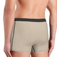 thumbnail image 5 of Haiem Brown Gingham Men's Boxer Briefs, Every Day Comfort Stretch Cotton Moisture-Wicking Underwear-Large, 5 of 9