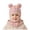 Light Pink, variant on Kids Unicorn Applique Knit Balaclava Hat Pom Pom Ear Fleece Lined Winter Hood Hat Navy,1-5 Years