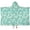 Turquoise Daisy Flower-1, variant on Turquoise Daisy Flower Floral Pattern Hooded Bath Towel,50"x30" for Ages 3 To 12 Kids, Quick Dry Lightweight Soft Microfiber Hood Beach Towel Cover Up for Kids