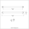 thumbnail image 2 of Allied Brass 18-in Refrigerator Pull, Venetian Bronze, 2 of 2