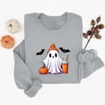 thumbnail image 5 of DIOAZUD Womens Halloween Sweatshirts Plus Size Ghost Graphic Pullovers Fall Classic Round Neck Long Sleeve Sweater Tops Halloween Costumes, 5 of 5